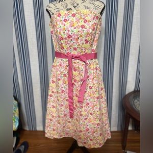 Strapless floral Lilly dress